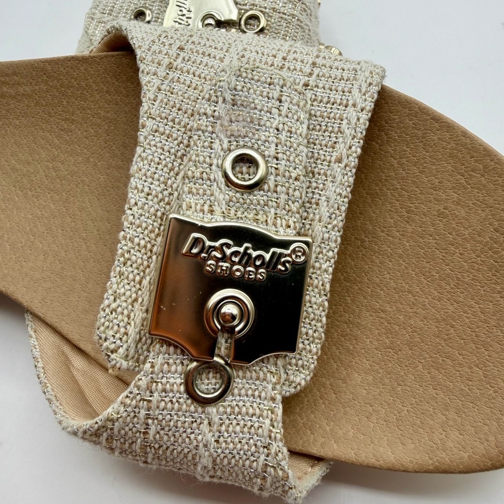Dr. Scholl's Women's Tan Buckle Slide Sandals - Picture 9 of 16